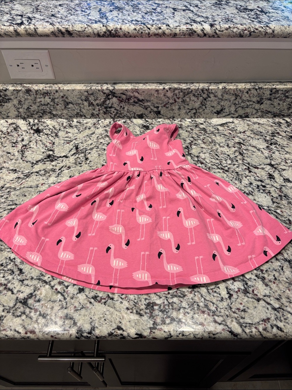 Hanna Andersson Pink Flamingo Print Sundress